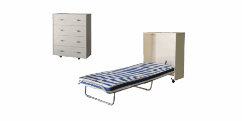 Cama Plegable Empotrable Plegatín con mueble